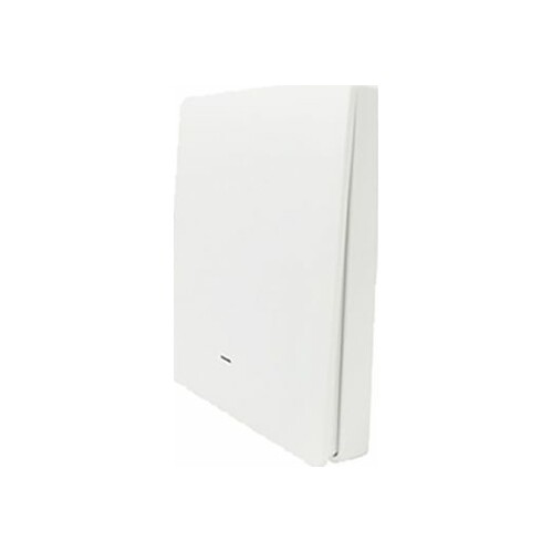 SmartWise wall switch front panel, white, 1-button