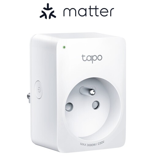 TP-LINK Tapo P110M Mini chytrá Wi-Fi zásuvka s měřením spotřeby energie, MATTER